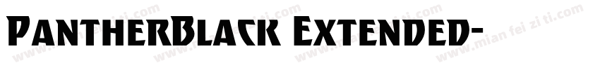 PantherBlack Extended字体转换